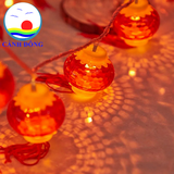 Dây đèn LED Lồng Đèn Đỏ Pin Năng Lượng Mặt Trời Cảnh Đông - Trang trí tết, trang trí quán, sự kiện ngoài trời, cây mai, đào, cửa, ngõ