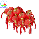 Dây đèn LED Lồng Đèn Đỏ Pin Năng Lượng Mặt Trời Cảnh Đông - Trang trí tết, trang trí quán, sự kiện ngoài trời, cây mai, đào, cửa, ngõ