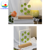 Tranh đèn led hoa khô -Bảng quét mã QR-Quà tặng sự kiện , trang trí Cảnh Đông -in thông tin theo yêu cầu