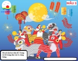Decal dán tường Trung Thu dán tường, kính, gỗ trang trí xinh in size theo yêu cầu, sẵn keo dán dễ - nhận in trên nhiều chất liệu như băng rôn, banner, bạt quảng cáo