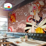 Giấy dán tường phong cách Nhật Bản trang trí nhà hàng, quán, studio sang trọng
