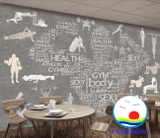 Tranh Dán Tường Gym, Healthy Hiện Đại, Sang Trọng