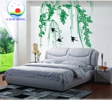 Giấy dán tường phong cảnh thiên nhiên tươi mát và ngập tràn sức sống