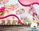 Tranh Dán Tường Nail Spa Beauty Trang Trí Salon Sang Trọng