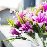 Chậu hoa lily nhựa cao cấp trang trí nội thất đẹp