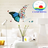 Decal dán tường bướm lãng mạn trang trí salon, spa, cửa hàng sang trọng dán được trên kính, gỗ