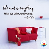 Giấy dán tường chữ The mind is everything - What you think, you become.
