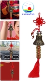 Chuông gió phong thủy đồng xâu ngũ đế đôi chim công thịnh vượng