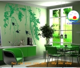 Giấy dán tường phong cảnh thiên nhiên tươi mát và ngập tràn sức sống