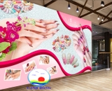 Tranh Dán Tường Nail Spa Beauty Trang Trí Salon Sang Trọng