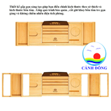 Khay gác bồn tắm tre cao cấp thư giãn gấp gọn tiện lợi - giá đỡ tre bồn tắm ngồi