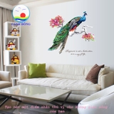 Giấy dán tường Khổng Tước nghệ thuật và sang trọng