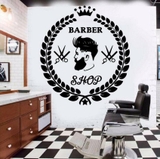 Decal dán kính/tường Barber Shop siêu chất
