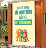 Tranh động lực dán tường, kính, gỗ, trang trí phòng làm việc - in theo size yêu cầu trên nhiều chất liệu - sẵn keo dán dễ