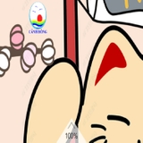 Giấy dán tường mèo thần tài Nhật bản MANEKI NEKO may mắn