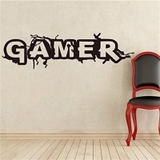 Decal dán tường gamer phong cách