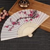Quạt giấy Nhật Bản hoa đào đẹp sang trọng thanh tao