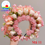 Cài tóc hoa chụp hình cổ trang, áo dài, cô dâu, tốt nghiệp , tết , dã ngoại phụ kiện chụp hình, phụ kiện cưới trang trí xinh