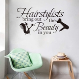 Decal dán tường Hairstylists phong cách