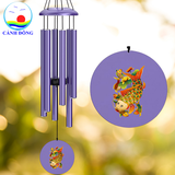 Chuông gió nhạc thiền Cảnh Đông – 6 thanh kim loại lớn – Treo ban công, sân vườn