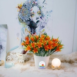 Chậu hoa lily nhựa cao cấp trang trí nội thất đẹp