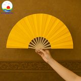 Quạt vải trơn 2 mặt Cảnh Đông - Quạt sự kiện múa, biểu diễn, quà tặng đám cưới