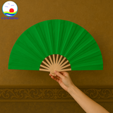 Quạt vải trơn 2 mặt Cảnh Đông - Quạt sự kiện múa, biểu diễn, quà tặng đám cưới