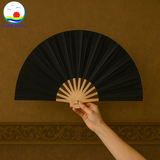 Quạt vải trơn 2 mặt Cảnh Đông - Quạt sự kiện múa, biểu diễn, quà tặng đám cưới