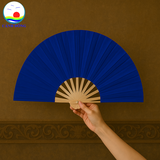Quạt vải trơn 2 mặt Cảnh Đông - Quạt sự kiện múa, biểu diễn, quà tặng đám cưới