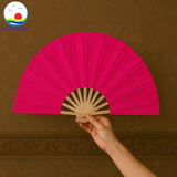 Quạt vải trơn 2 mặt Cảnh Đông - Quạt sự kiện múa, biểu diễn, quà tặng đám cưới