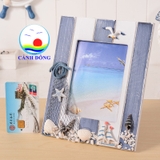Khung ảnh gỗ biển Địa Trung Hải trang trí để bàn sáng tạo