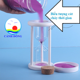 Đồng hồ cát có nắp mở bỏ cát - rỗng không gồm cát quà tặng lưu niệm, sự kiện cưới, ký kết hợp đồng