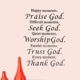 Decal dán tường chữ THANK GOD ý nghĩa sang trọng