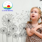 Decal dán tường bồ công anh trang trí sang trọng ý nghĩa