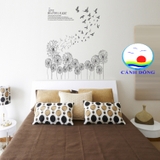 Decal dán tường bồ công anh trang trí sang trọng ý nghĩa