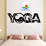 Decal dán tường chữ yoga sinh động ý nghĩa