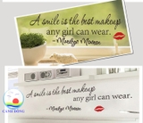 Giấy dán tường  truyền động lực A SMILE IS THE BEST MAKE UP ENY GIRL CAN WEAR