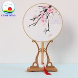 Quạt cổ trang chụp hình tết Cảnh Đông - Múa biểu diễn sự kiện, trang trí decor ,quà tặng lưu niệm - Kiểu dáng tròn