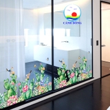 Decal dán tường cây xương rồng bầy chim vui nhộn