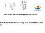 Decal dán tường phòng ngủ dễ thương combo cô gái và dreamcatcher