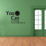 Decal dán tường chữ truyền động lực cuộc sống “You can do anything”