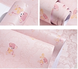 Giấy dán tường Hàn Quốc gấu xinh cute cuộn dài 5m rộng 0,53m