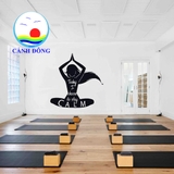 Decal dán tường today I choose to stay calm cuộc sống tích cực Yoga