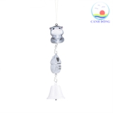 Chuông gió mèo xám dễ thương có túi thơm