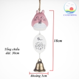 Chuông gió mèo Totoro gốm sứ đáng yêu