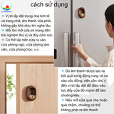 Chuông cửa bình an may mắn, chuông chống trộm , chuông gắn cửa, chuông gió gỗ