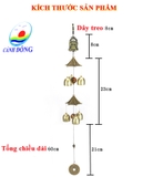 Chuông gió LỘC PHÁT PHẬT DI LẶC 6 CHUÔNG may mắn - Kinh doanh phát tài