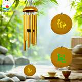 Chuông gió nhạc thiền Cảnh Đông – 6 thanh kim loại lớn – Treo ban công, sân vườn