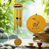 Chuông gió nhạc thiền Cảnh Đông – 6 thanh kim loại lớn – Treo ban công, sân vườn