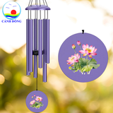 Chuông gió nhạc thiền Cảnh Đông – 6 thanh kim loại lớn – Treo ban công, sân vườn